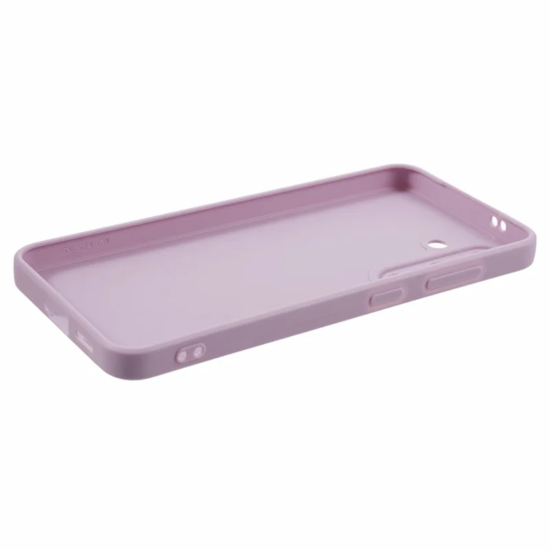For Samsung Galaxy S24 TPU Case Straight Edge Camera Protection Phone Cover - Purple