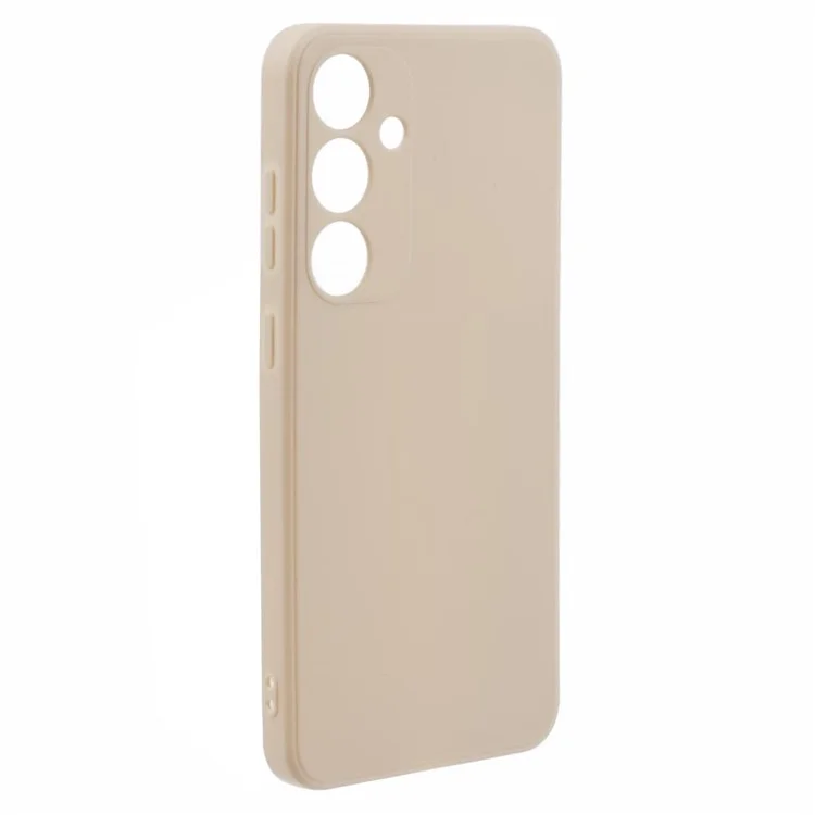For Samsung Galaxy S24+ Phone Case Straight Edge Slim Design TPU Cover - White