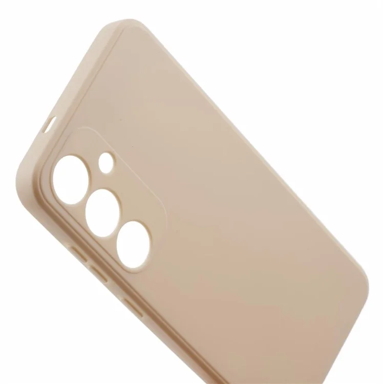 For Samsung Galaxy S24+ Phone Case Straight Edge Slim Design TPU Cover - White