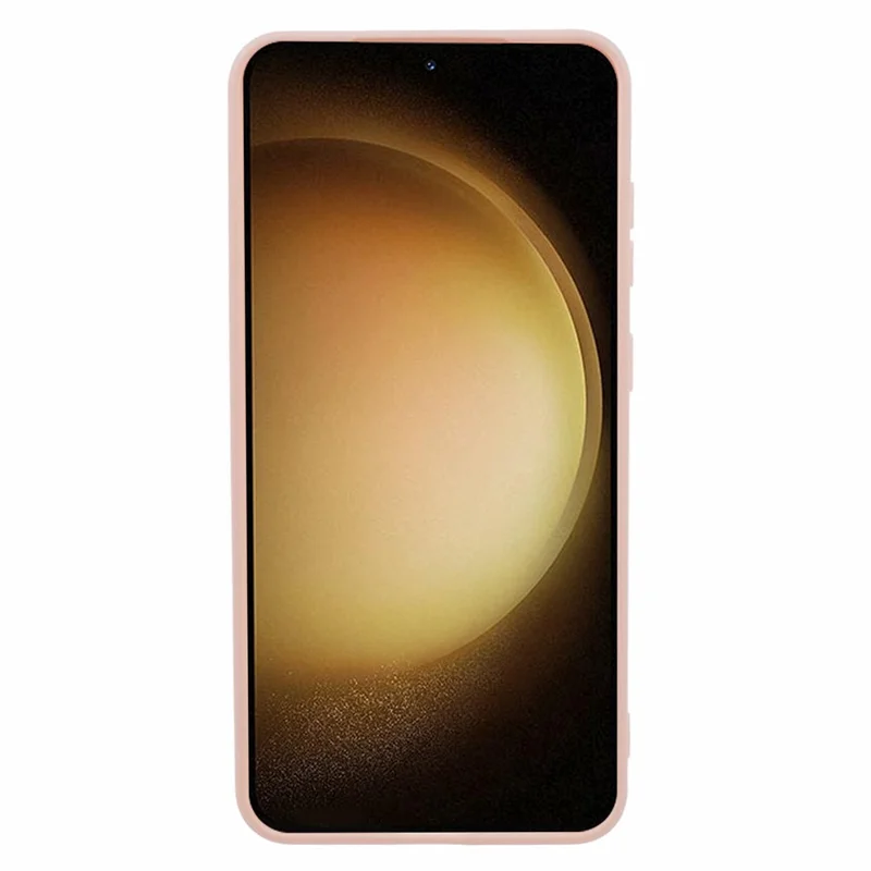 For Samsung Galaxy S24+ Phone Case Straight Edge Slim Design TPU Cover - Pink