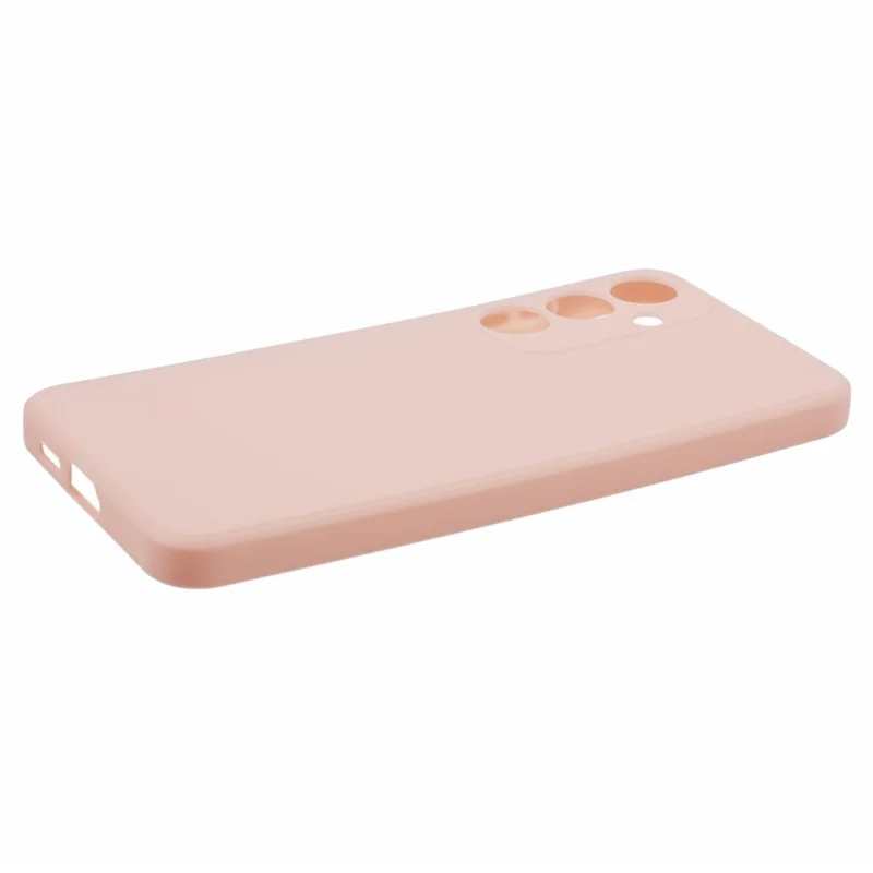 For Samsung Galaxy S24+ Phone Case Straight Edge Slim Design TPU Cover - Pink