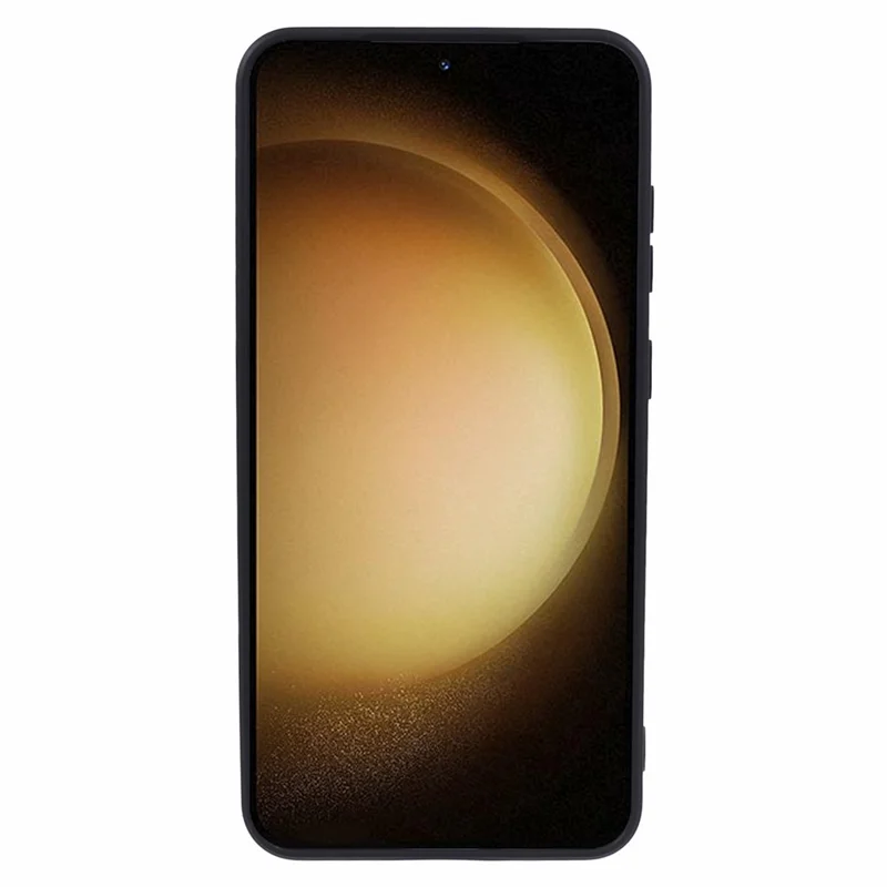 For Samsung Galaxy S24+ Phone Case Straight Edge Slim Design TPU Cover - Black