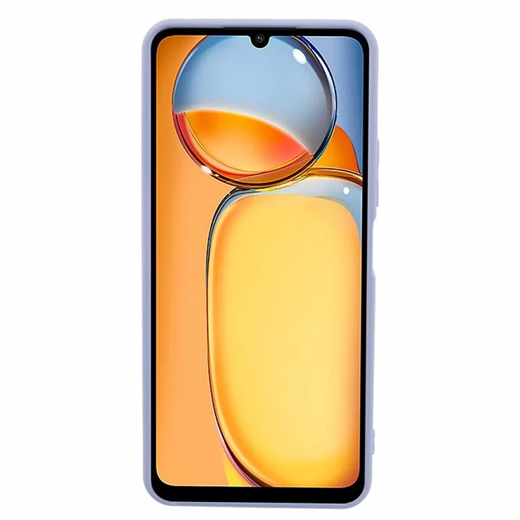 Per Xiaomi Redmi 13C 4G / Poco C65 4G Custodia Telefonica TPU Anti-graffio Rivestimento in Fibra Morbida - Viola Chiaro