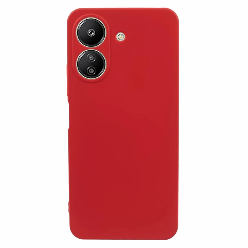For Xiaomi Redmi 13C 4G / Poco C65 4G TPU Phone Case Anti-Scratch Soft Fiber Lining Cover - Red