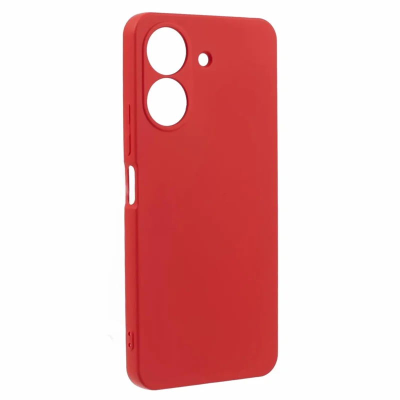 For Xiaomi Redmi 13C 4G / Poco C65 4G TPU Phone Case Anti-Scratch Soft Fiber Lining Cover - Red