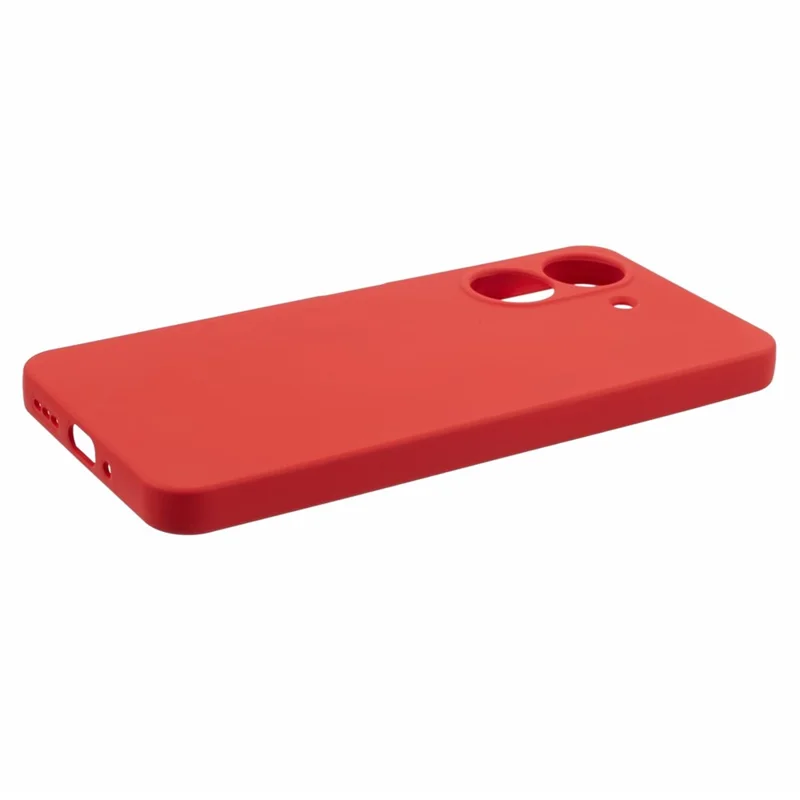 For Xiaomi Redmi 13C 4G / Poco C65 4G TPU Phone Case Anti-Scratch Soft Fiber Lining Cover - Red