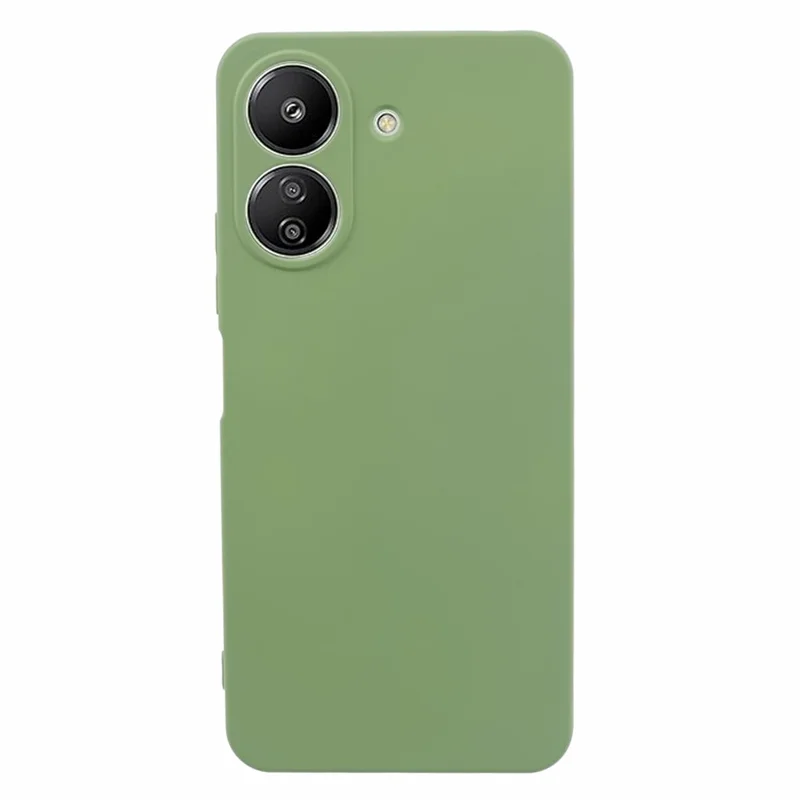 For Xiaomi Redmi 13C 4G / Poco C65 4G TPU Phone Case Anti-Scratch Soft Fiber Lining Cover - Matcha Green