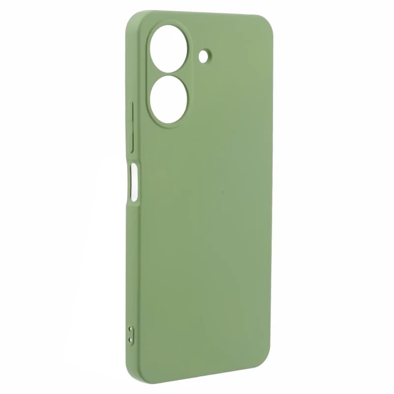 For Xiaomi Redmi 13C 4G / Poco C65 4G TPU Phone Case Anti-Scratch Soft Fiber Lining Cover - Matcha Green
