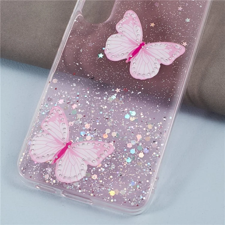 Série AW para Capa do Samsung Galaxy S24+ Big Rear Lens Hole TPU+PVC Protective Cover - Pink