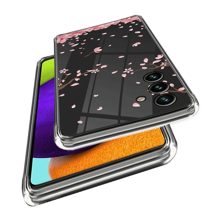 Para Samsung Galaxy A15 4G Soft TPU Cover Pattern Printing Phone Case - Sakura