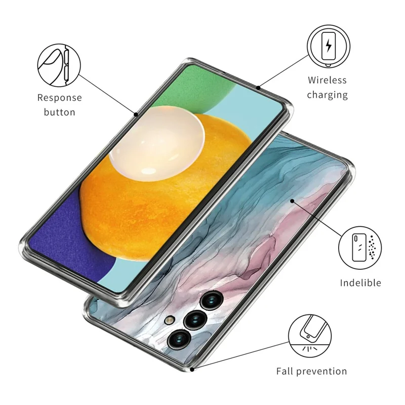 For Samsung Galaxy A35 5G Abstract Marble Case Shockproof TPU Phone Cover - Style H