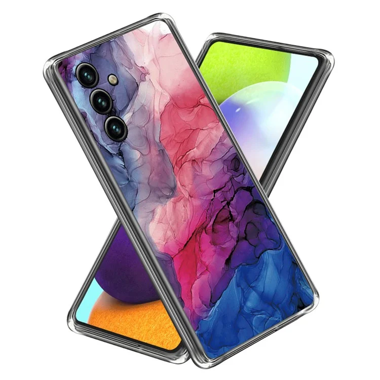 Pour Samsung Galaxy A35 5G Abstract Marble Case Shockproof TPU Phone Cover - Style I