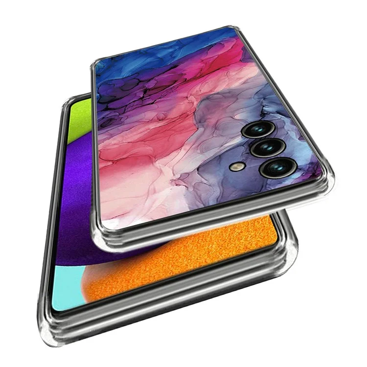 Pour Samsung Galaxy A35 5G Abstract Marble Case Shockproof TPU Phone Cover - Style I