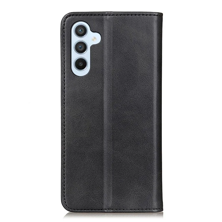 Per Samsung Galaxy A35 5G Split Leather Wallet Case Full Body Protective Phone Cover - Nero
