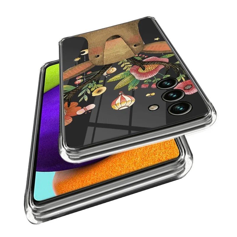 For Samsung Galaxy A35 5G Pattern Phone Case Shockproof Protection TPU Cover - Deer