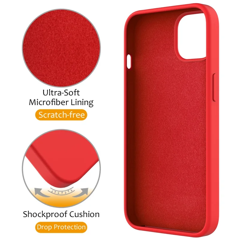 For iPhone 14 Magnetic Case Ring Holder Kickstand Cover Compatible with MagSafe - Red