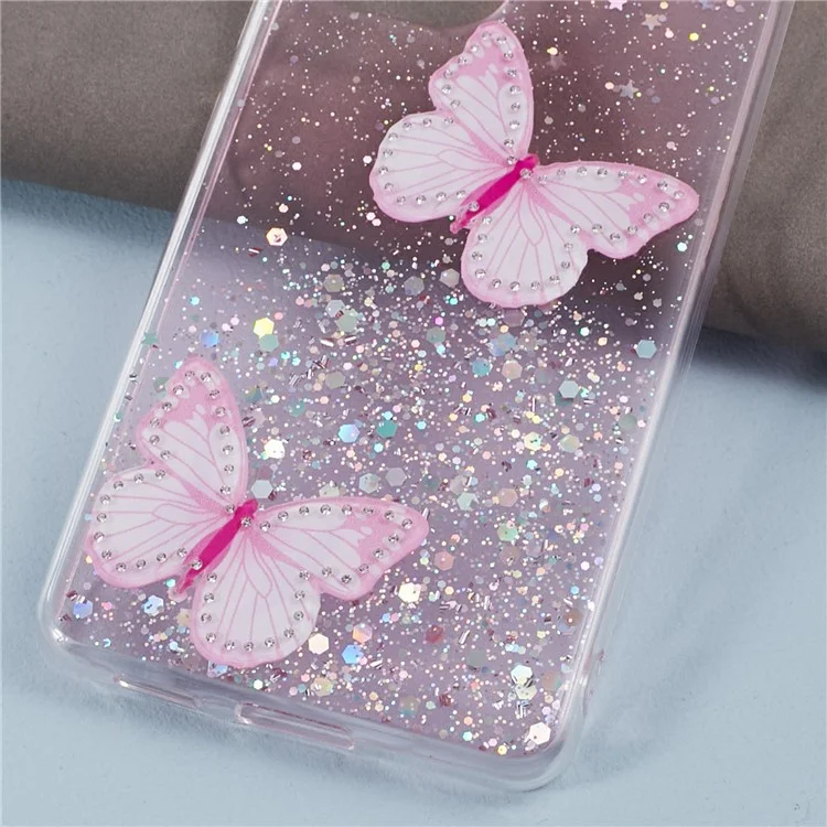 AW Series For Samsung Galaxy A53 5G Cell Phone Case TPU+PVC Shockproof Cover with Big Rear Lens Hole - Pink