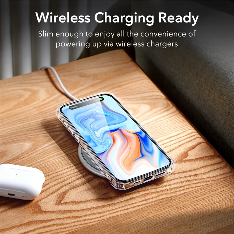 ESR Air Armor Series For iPhone 15 Case TPU+Acrylic Drop-resistant Phone Back Shell - Clear