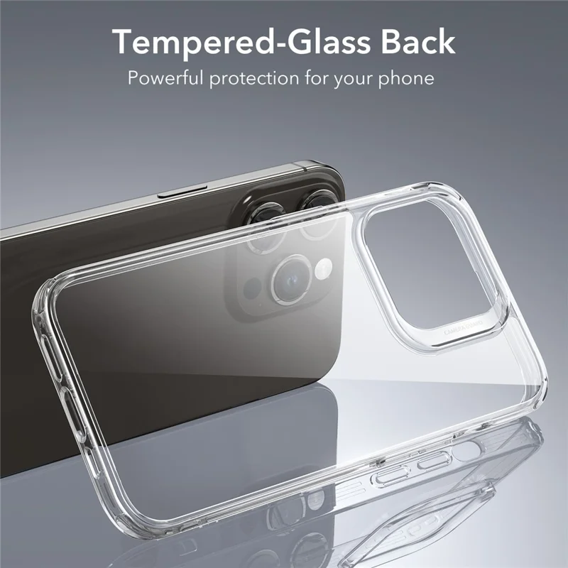 ESR Ice Shield Series for iPhone 15 Pro Max Tempered Glass Case TPU Frame Phone Cover