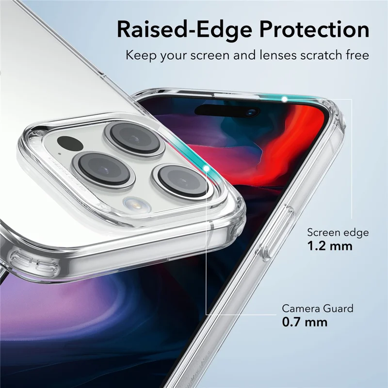 ESR Project Zero Series for iPhone 15 Pro Max Case Ultra-thin Soft TPU Transparent Phone Cover