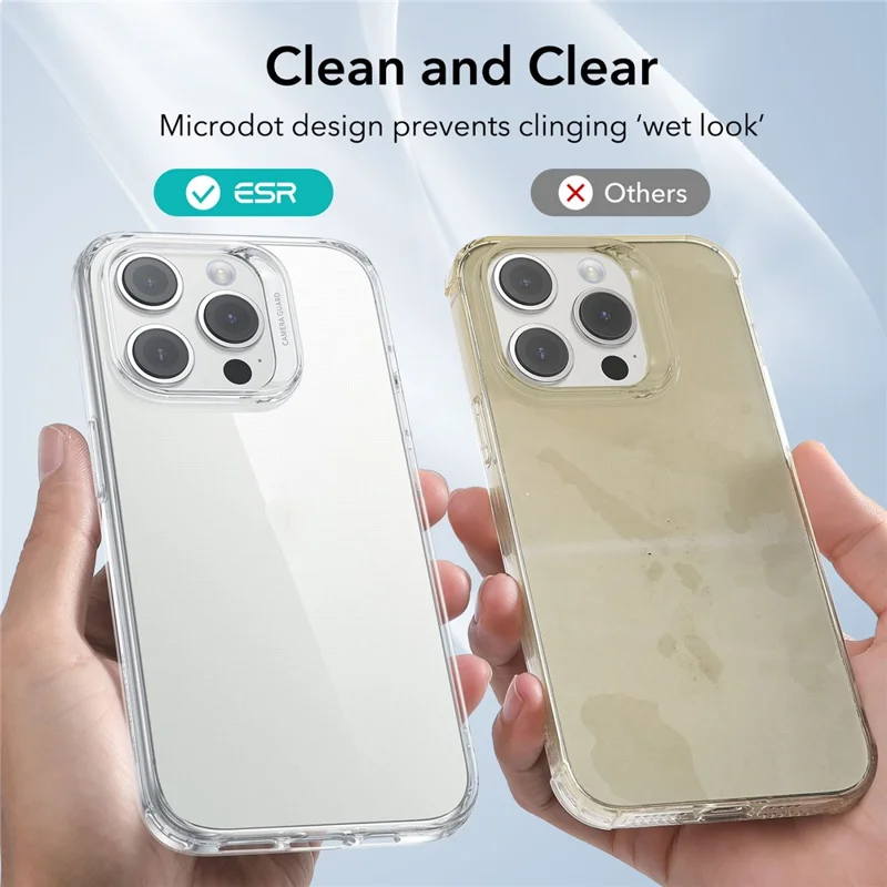 ESR Project Zero Series for iPhone 15 Pro Max Case Ultra-thin Soft TPU Transparent Phone Cover