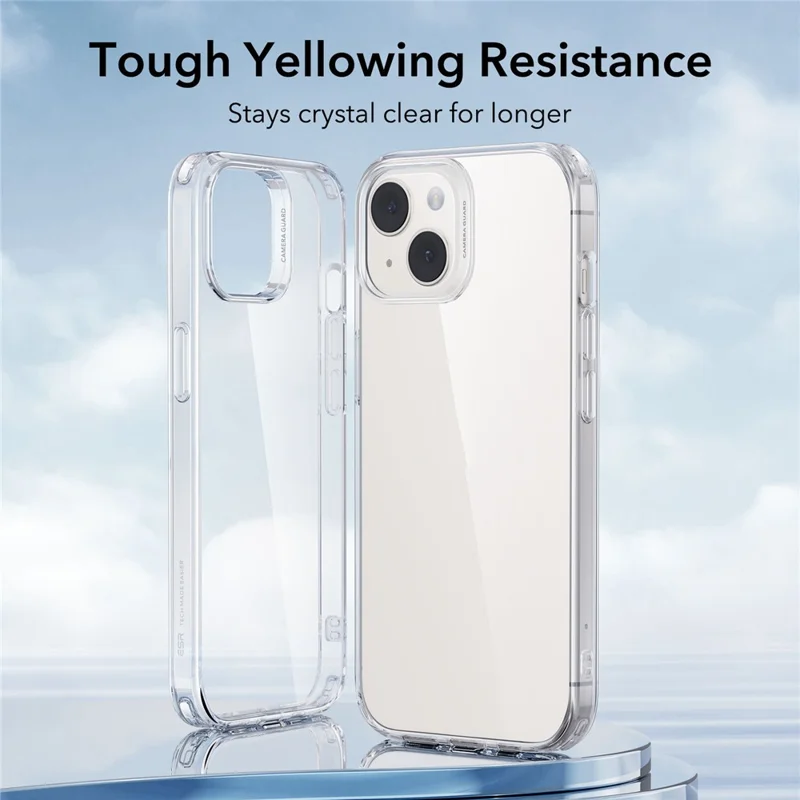ESR Project Zero Series for iPhone 15 Cell Phone Case Slim-Fit Soft TPU Transparent Protective Shell