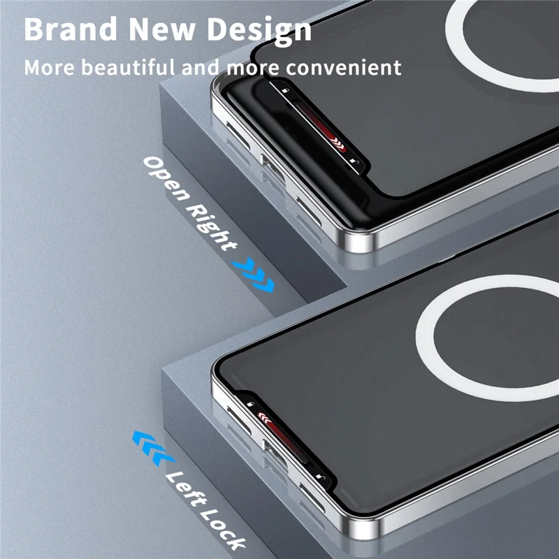 For Samsung Galaxy S24+ Matte Phone Case Lens Protection Metal Frame Magnetic Cover - Silver