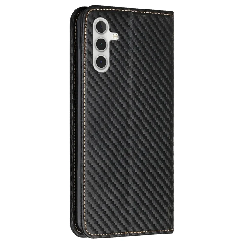 For Samsung Galaxy S25+ / S24+ Case PU Leather Wallet Phone Stand Cover - Black
