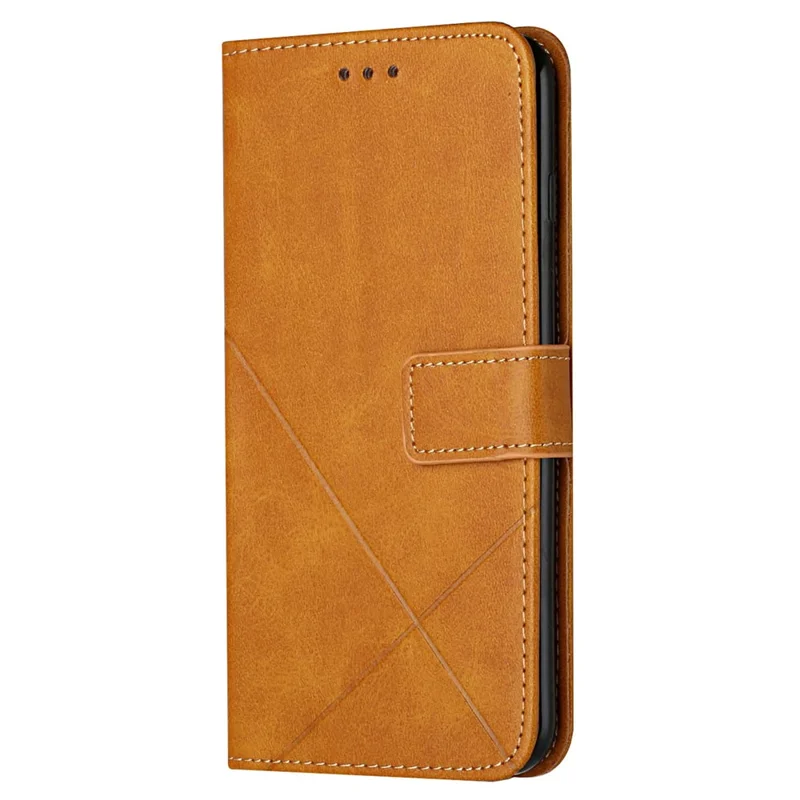 For Samsung Galaxy S24 Ultra Case Solid Color PU Leather Stand Wallet Phone Cover with Wrist Strap - Yellow