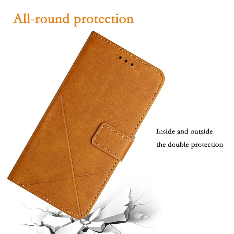 For Samsung Galaxy A15 5G Case Solid Color Wallet Leather Phone Cover - Yellow