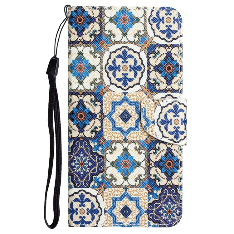 Для Samsung Galaxy S24 Ultra Case Pattern Printing Phone Cover с бумажником - Ретро Тотем