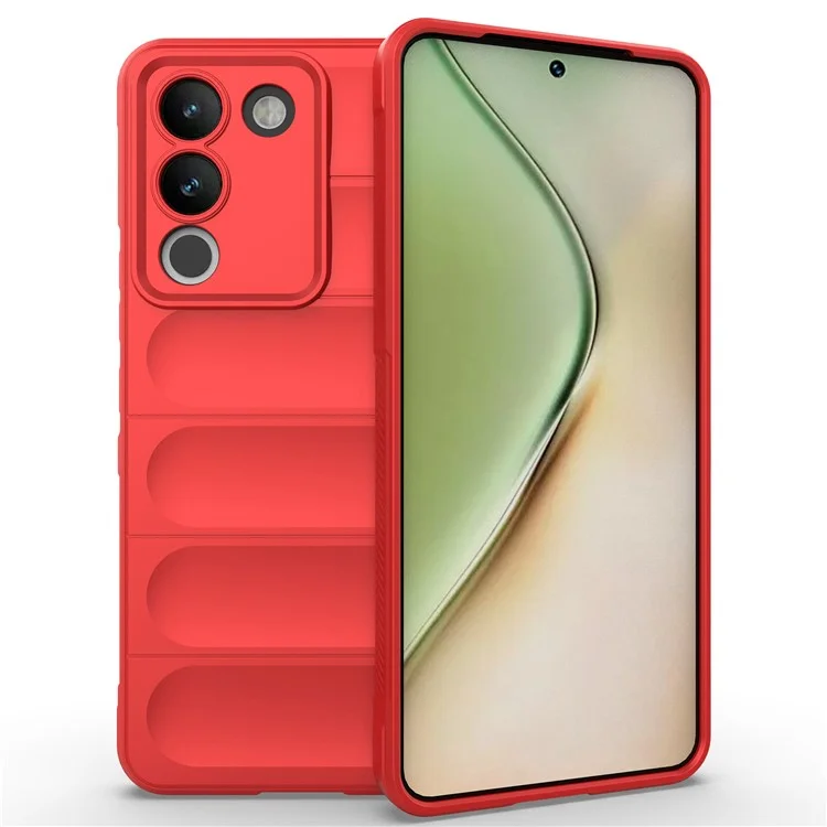 Per vivo Y200 (India) 5G TPU Case Anti-drop Protection Phone Back Cover - Rosso