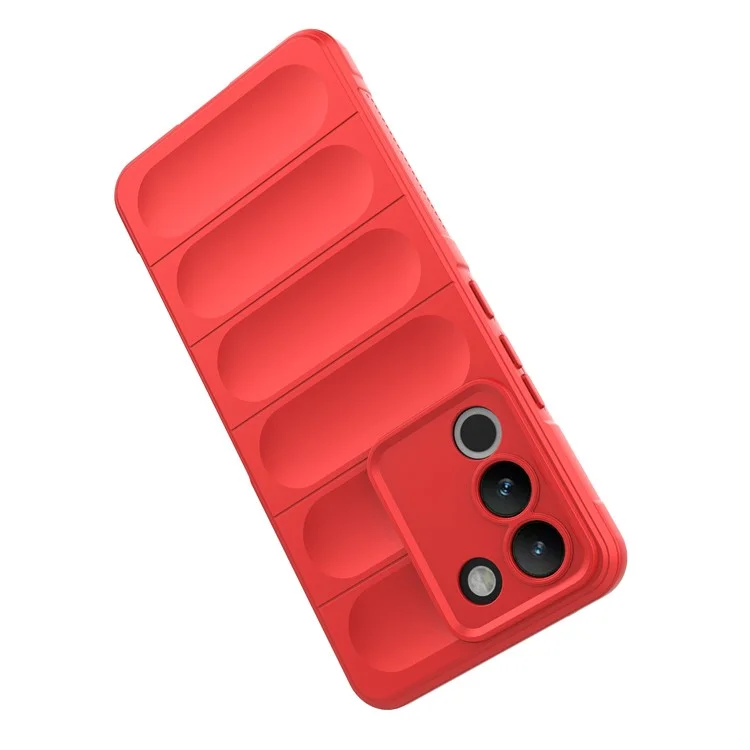Per vivo Y200 (India) 5G TPU Case Anti-drop Protection Phone Back Cover - Rosso
