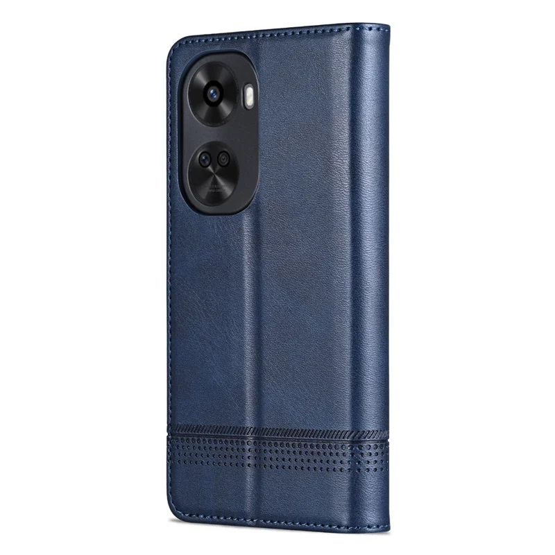 AZNS For Huawei nova 11 SE / nova 12 SE 4G Case Cowhide Texture Leather Wallet Phone Cover - Blue