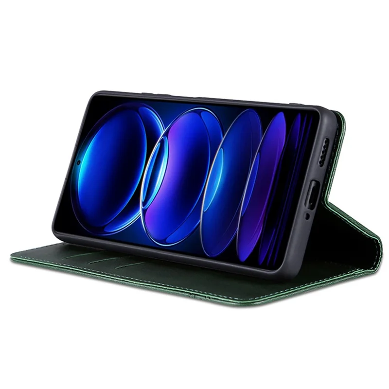 AZNS For Huawei nova 11 SE / nova 12 SE 4G Case Cowhide Texture Leather Wallet Phone Cover - Green