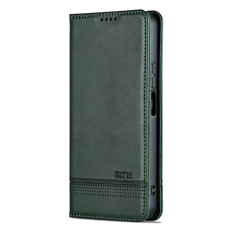 AZNS For Huawei nova 11 SE / nova 12 SE 4G Case Cowhide Texture Leather Wallet Phone Cover - Green
