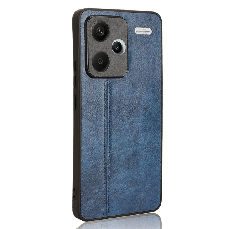 Для Xiaomi Redmi Note 13 Pro+ 5G Чехол для телефона Cowhide Texture Impact Absorption Cover - Blue