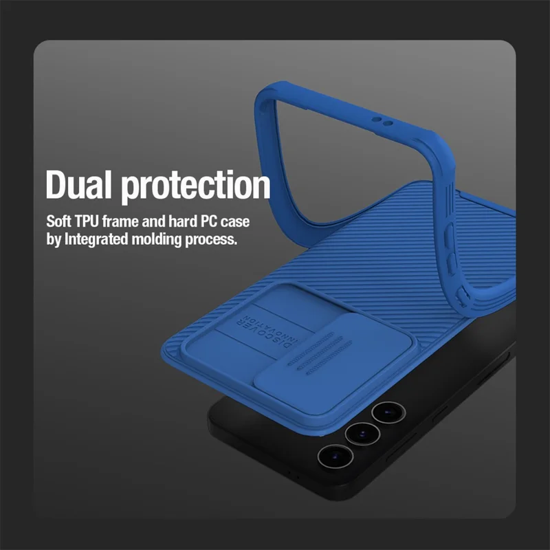 NILLKIN CamShield Pro Series For Samsung Galaxy S24 Case Camera Protection Phone Cover - Blue