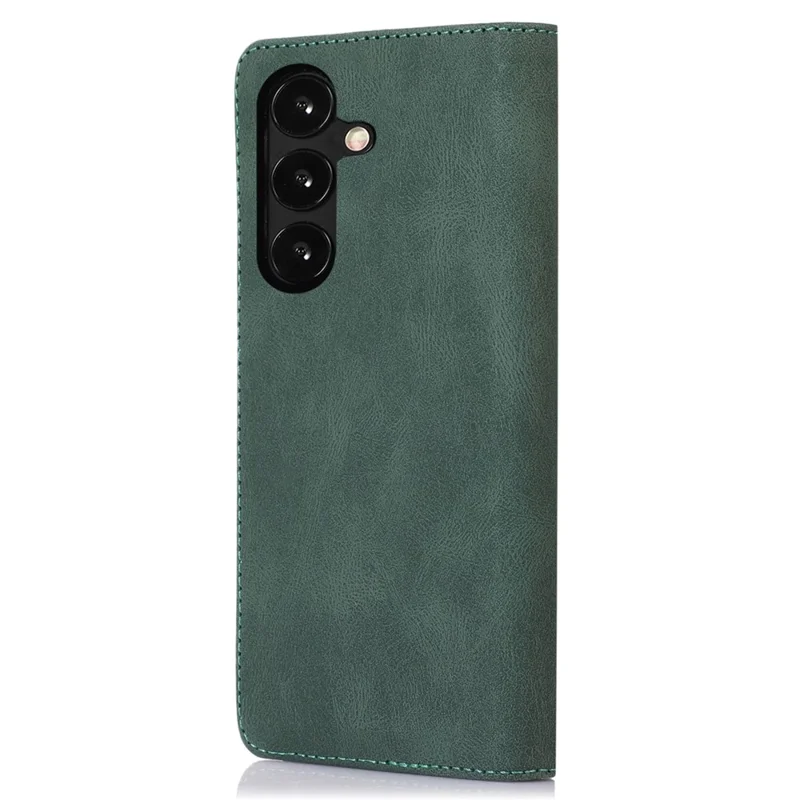 For Samsung Galaxy A34 5G Dustproof Cover Magnetic Stand PU Leather Phone Case Wallet - Green