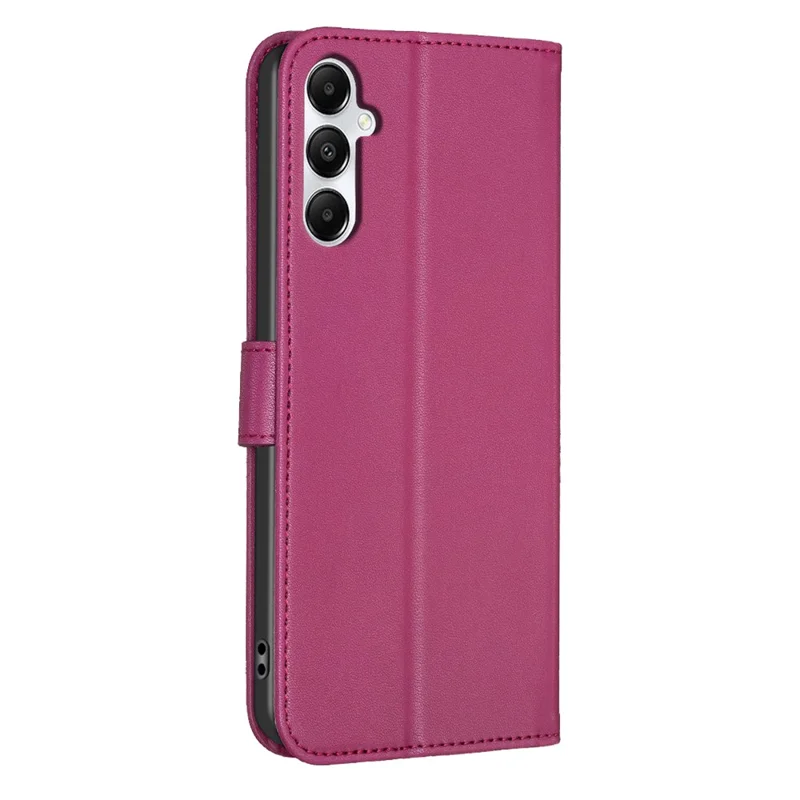 For Samsung Galaxy A55 5G Case Clover Pattern Leather Smartphone Cover with Card Slots - Rose