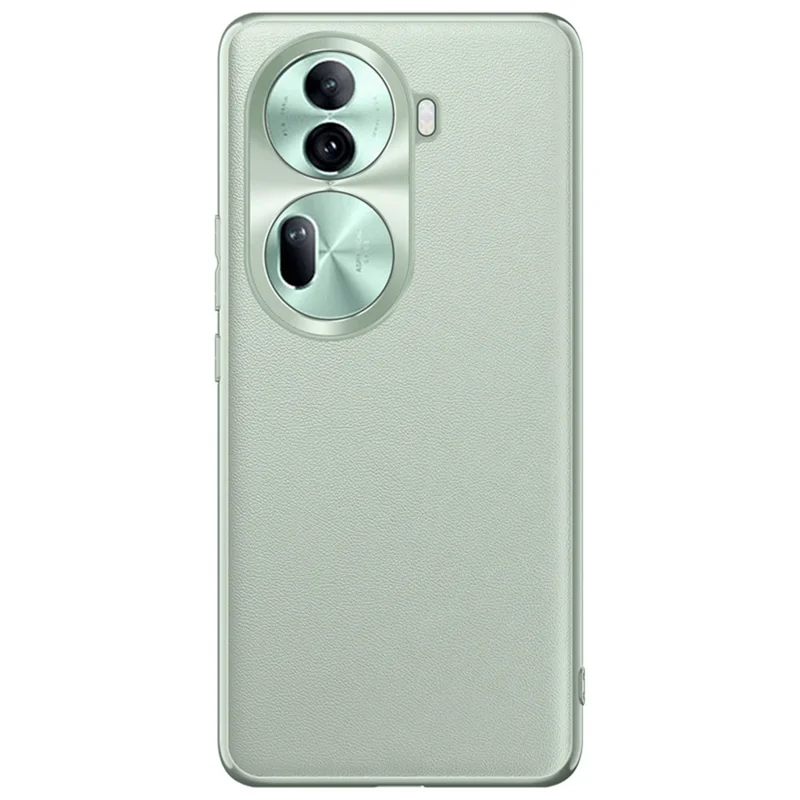 For Oppo Reno11 Pro 5G (Global) Phone Case PU Leather Soft Texture Back Cover - Light Green