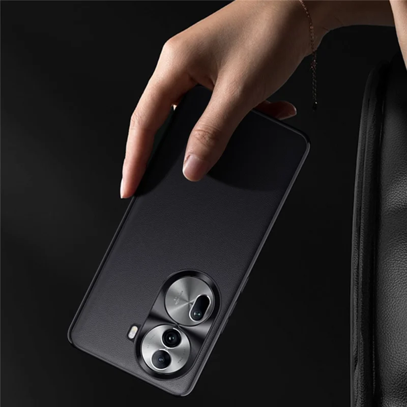 For Oppo Reno11 Pro 5G (Global) Phone Case PU Leather Soft Texture Back Cover - Light Green