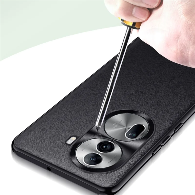 For Oppo Reno11 Pro 5G (Global) Phone Case PU Leather Soft Texture Back Cover - Light Green