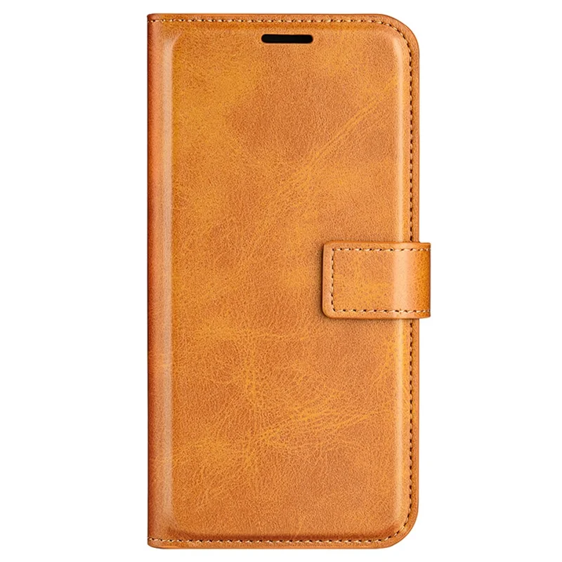For Google Pixel 8a Wallet Phone Case Calf Texture PU Leather Protective Phone Cover - Yellow