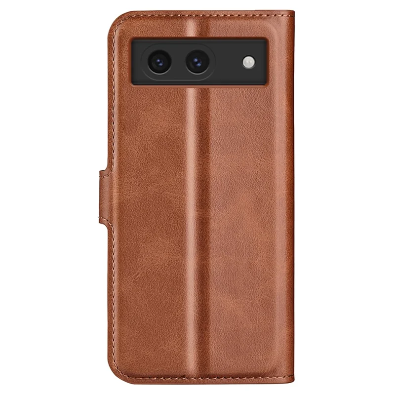 Til Google Pixel 8a tegnebogstelefonbeskyttelse i kalvlæderoptik af PU-læder beskyttende telefontaske - lysebrun