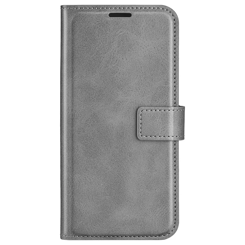 For Samsung Galaxy S24 Ultra Case Calf Texture PU Leather Protective Wallet Phone Cover - Grey