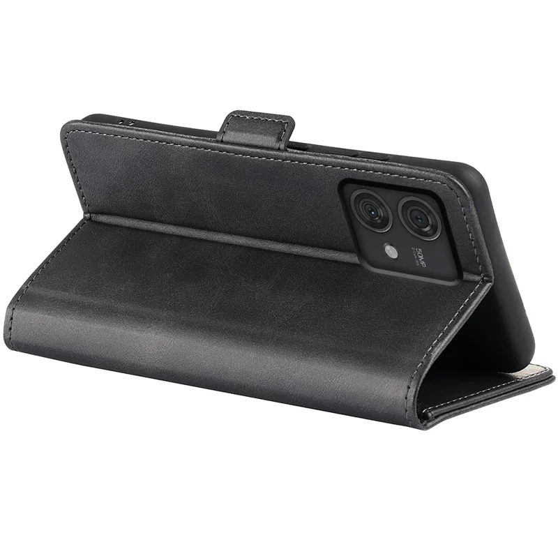 Per Motorola Edge 40 Neo 5G Custodia Protettiva Antiurto in Pelle PU Flip Phone Cover - Nero