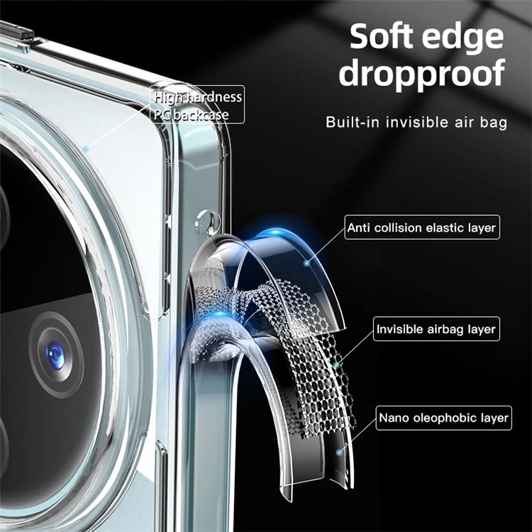 Für Vivo X100 5G Magnetic Phone Case Anti-scratch-pc+tpu-rückdeckabdeckung Kompatibel Mit Magsafe - Matt-schwarz