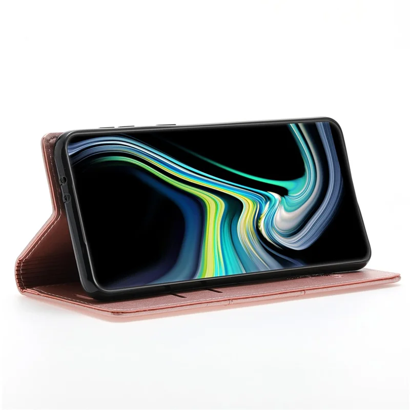 For Samsung Galaxy S24+ Case Wallet PU Leather Stand Phone Cover - Rose Gold