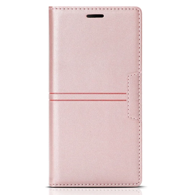 For Samsung Galaxy S24+ Case Wallet PU Leather Stand Phone Cover - Rose Gold
